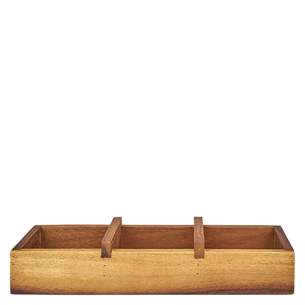 Taca do serwowania Box3 z drewna akacjowego na 3 kubki WECK