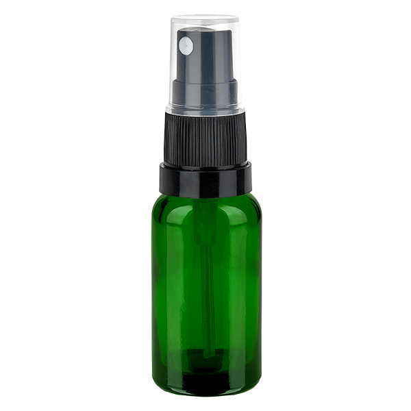 20 ml butelka ze spryskiwaczem czarna/przezroczysta STD GreenL. UT18/20