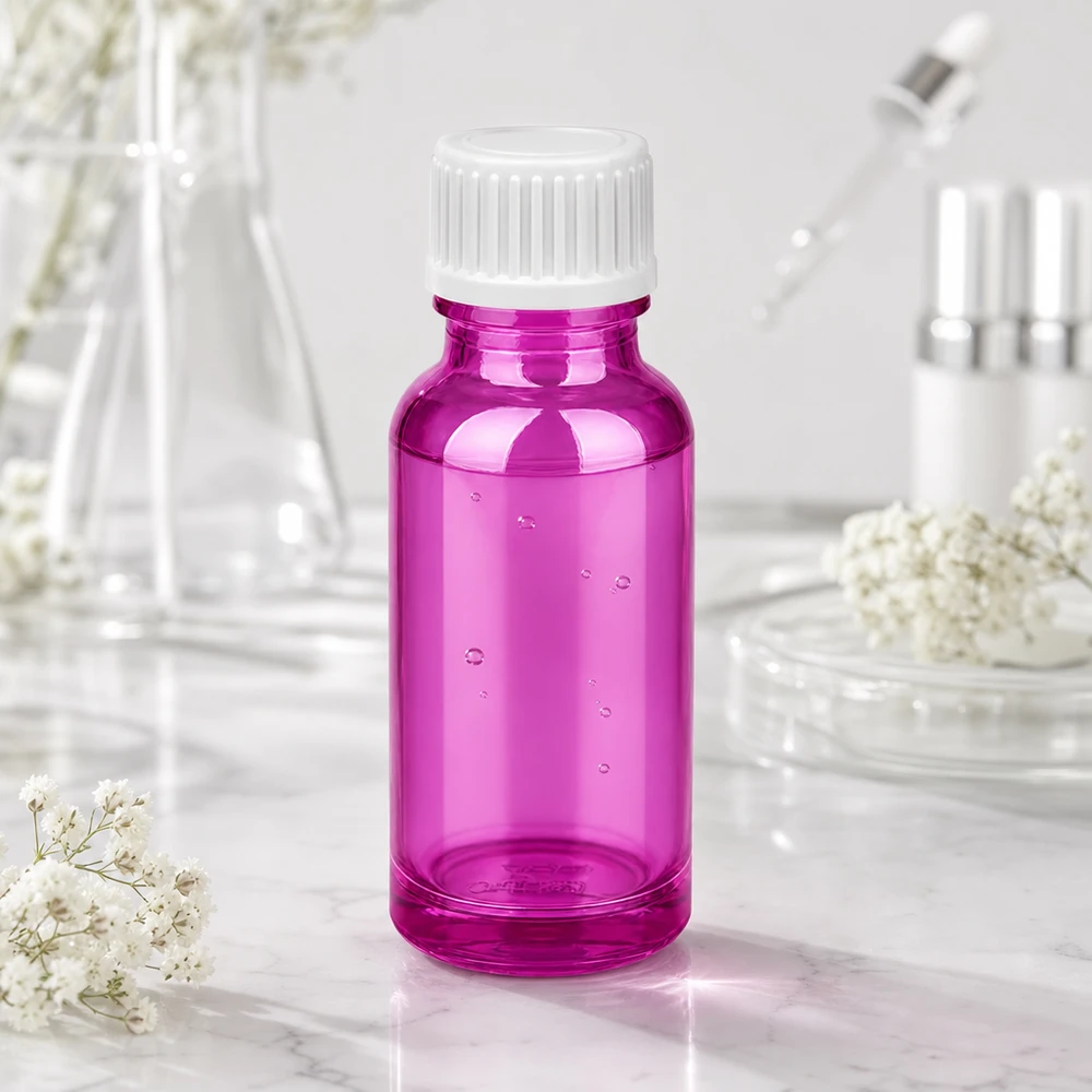 20 ml butelka z zakraplaczem Purple z precyzyjnym zakraplaczem 0,9 mm do dokładnego dozowania płynów