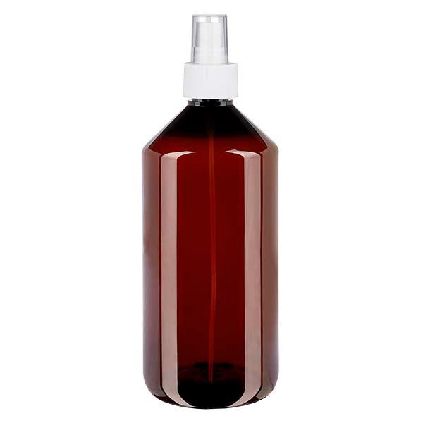 Butelka PET 1000ml z atomizerem biała Butelka PET 1000ml z atomizerem biała