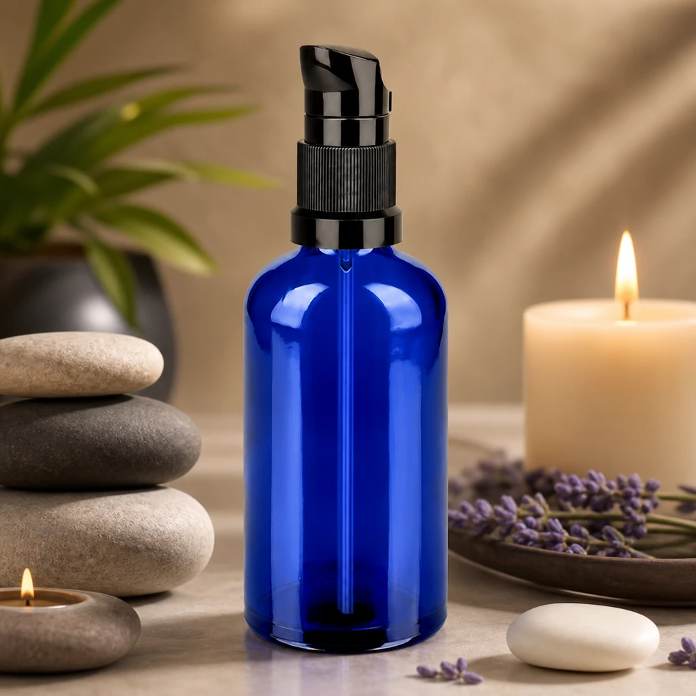 100 ml butelka z pompką czarna STD BlueLine UT18/100 100 ml butelka z pompką czarna STD BlueLine UT18/100