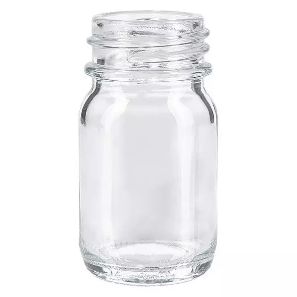 Butelka z szeroką szyjką 30 ml z przezroczystego szkła Butelka z szeroką szyjką 30 ml z przezroczystego szkła