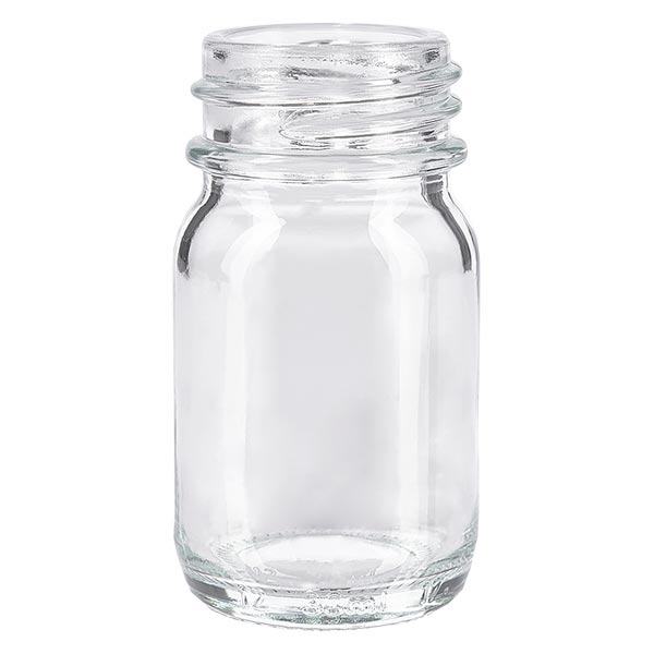 Butelka z szeroką szyjką 30 ml z przezroczystego szkła Butelka z szeroką szyjką 30 ml z przezroczystego szkła