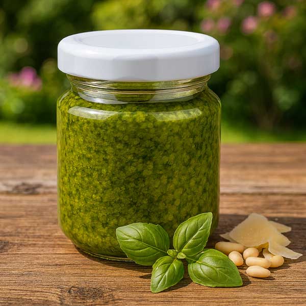 53 ml okrągły pojemnik szklany z pokrywką BasicSeal, biały UNiTWIST