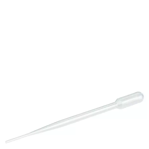 Pipeta transferowa, objętość nominalna: 2 ml, (dł. x szer.): 154 x 11 mm, materiał: LD-PE, przezroczysta, wielkość kropli: 35 µl - 45 µl, 750 sztuk/karton