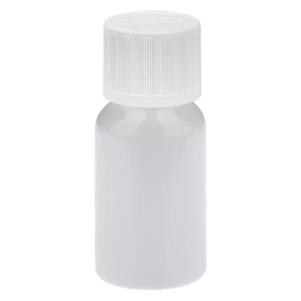 Butelka 10 ml, zakrętka 11 mm, biała, standardowa, zabezpieczenie przed dziećmi WhiteLine UT18/10