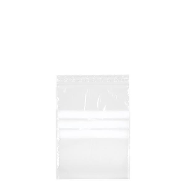 PolyZip z polem do pisania (opakowanie 100 sztuk) 120x170mm. Wykonane z przezroczystego PE 50&#181;m. R&#243;wnie&#380; do &#380;ywno&#347;ci. Z polem do pisania i zamkni&#281;ciem na zamek b&#322;yskawiczny.