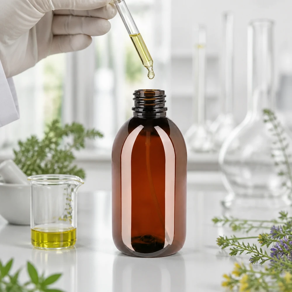 Butelka PET 250ml z atomizerem czarna Nachfüllbare 250ml PET Flasche braun mit schwarzem Sprühkopf für Aromatherapie