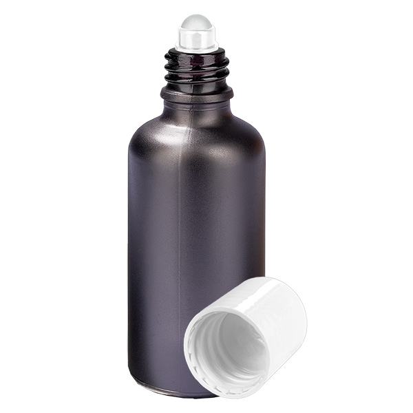 Butelka roll-on 50 ml bia&#322;a STD BlackLine UT18/50