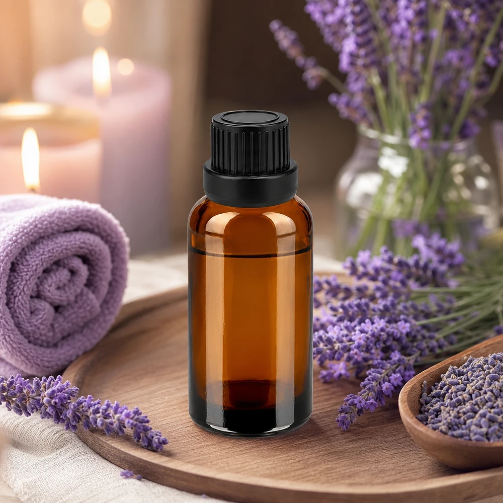 30 ml butelka z zakraplaczem 2 mm czarna OV BrownLine UT18/30 30 ml szklana butelka wykonana z wysokiej jakości bursztynowego szkła z precyzyjnym systemem kroplowym do aromaterapii