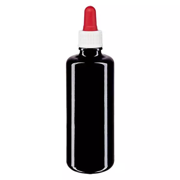 Butelka apteczna viol. 50ml pipeta biała/czerwona szt. Butelka apteczna viol. 50ml pipeta biała/czerwona szt.