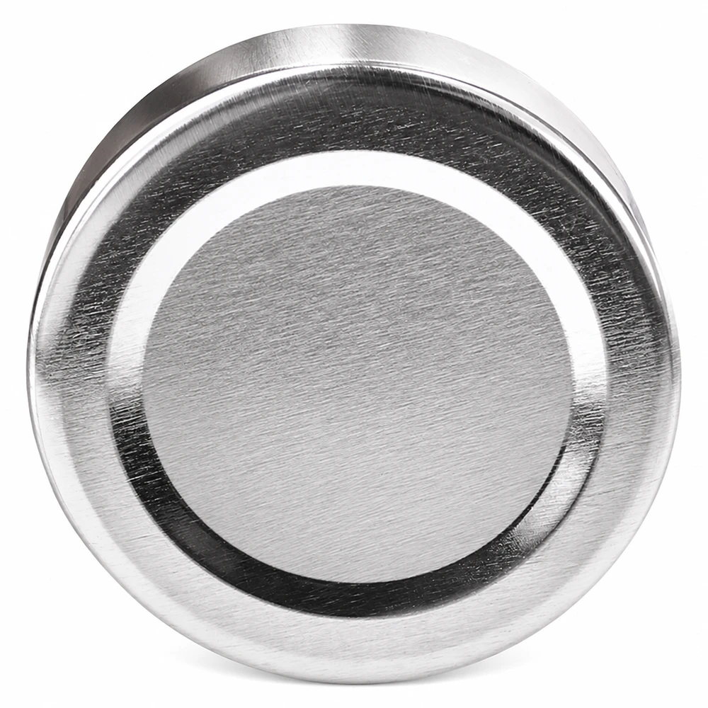 Pokrywka BasicSeal 58 mm, srebrna, TO58deep, UNiTWIST, okrągła, metaliczna