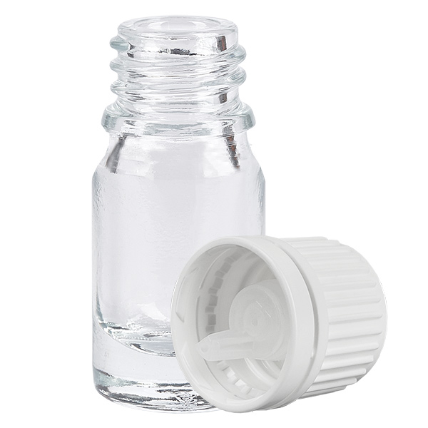 Butelka z zakraplaczem 5 ml 0,7 mm biała OV ClearLine UT18/5 Butelka z zakraplaczem 5 ml 0,7 mm biała OV ClearLine UT18/5