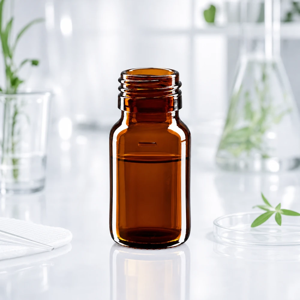 Butelka 30ml brązowa, bez zakrętki PP28 ApoGlas. Farmaceutyczna jakość produkcji UE. Gwint 28 mm. (syrop, butelka z lekkiego szkła) 30 ml brązowa zakręcana butelka z gładkim gwintem PP28 do profesjonalnego przechowywania leków