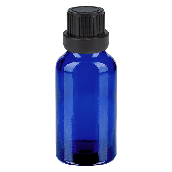 20 ml butelka z kroplomierzem 2 mm czarna OV BlueL. UT18/20