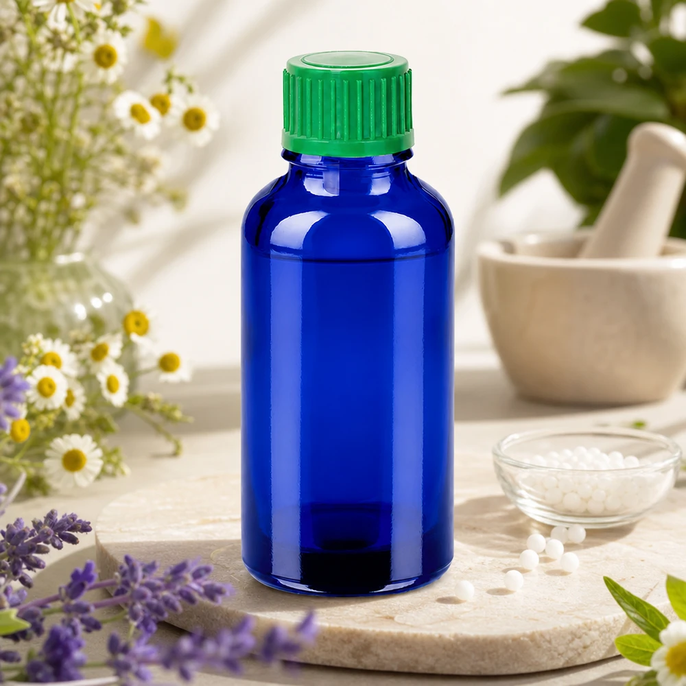 Butelka z kroplomierzem 30 ml 0,8 mm zielona STD BlueLine UT18/30 STD BlueLine UT18/30 butelka z zakraplaczem 30 ml z precyzyjnym zakraplaczem 0,8 mm do aromaterapii