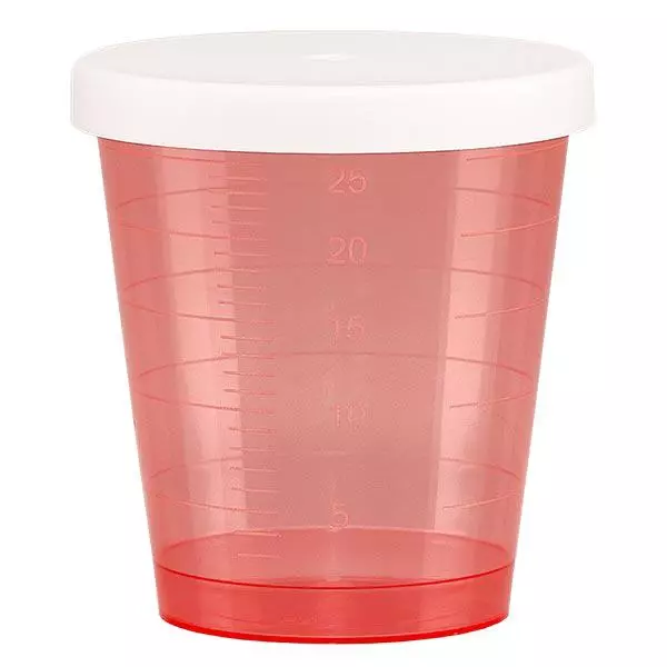 Czerwony kubek leczniczy 30 ml Czerwony kubek leczniczy 30 ml