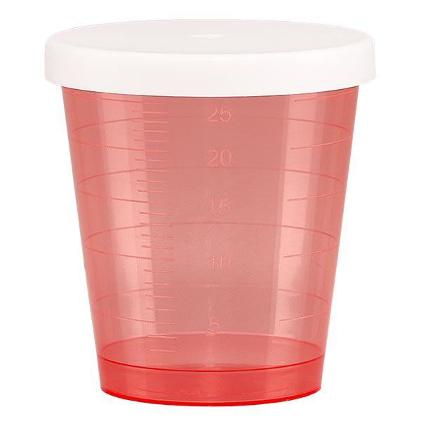 Czerwony kubek leczniczy 30 ml Czerwony kubek leczniczy 30 ml