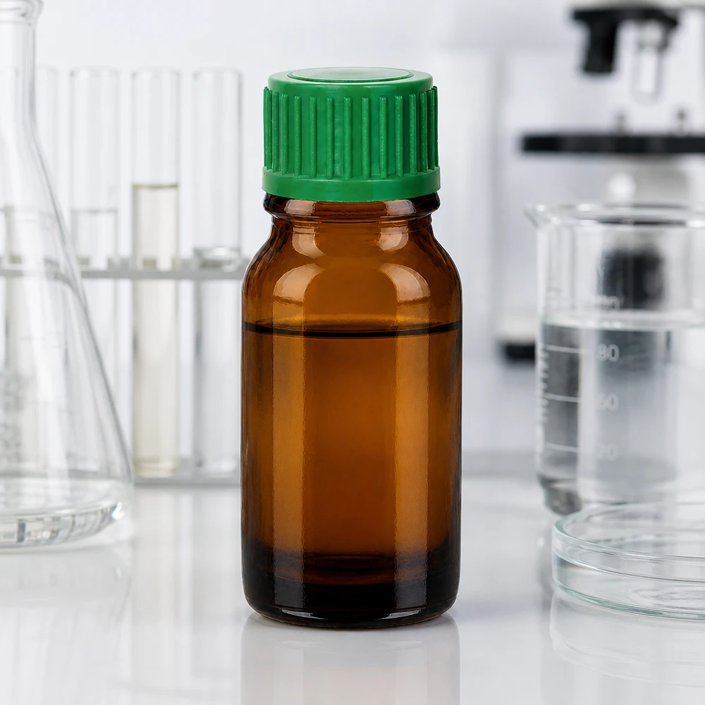 10 ml butelka z zakraplaczem 0,8 mm zielona STD BrownLine UT18/10 Wysokiej jakości szklana butelka 10 ml z serii BrownLine z precyzyjnym zakraplaczem do użytku laboratoryjnego