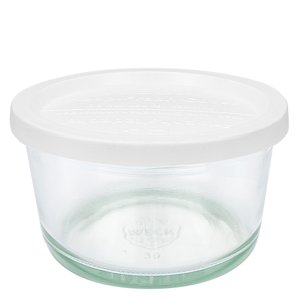 S&#322;oik dla smakoszy 165 ml z pokrywk&#261; utrzymuj&#261;c&#261; &#347;wie&#380;o&#347;&#263; WECK RR80