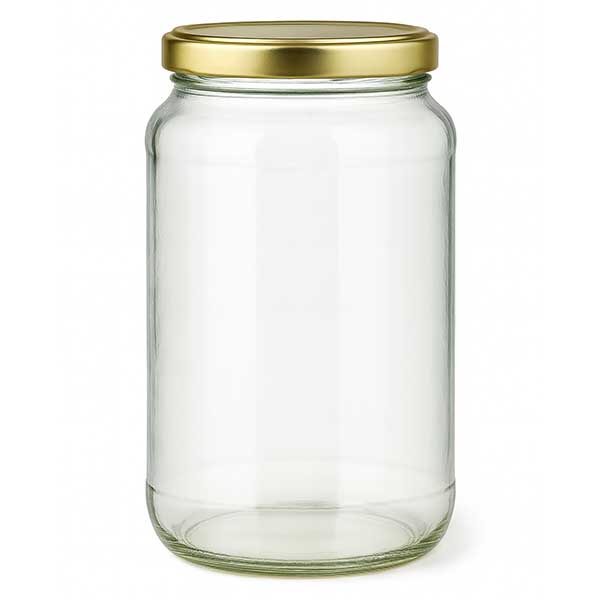 Słoik okrągły z pokrywką BasicSeal, 1700 ml, złoty UNiTWIST