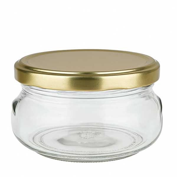 120 ml szkło do teriny z pokrywką BasicSeal złota UN.. 120 ml szkło do teriny z pokrywką BasicSeal złota UN..