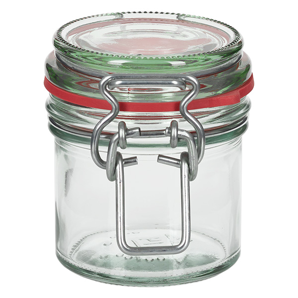 S&#322;oik do przechowywania o pojemno&#347;ci 135 ml z uchyln&#261; pokrywk&#261; UNiTWIST. Kompletny s&#322;oik z gumowym pier&#347;cieniem w rozmiarze RR67.