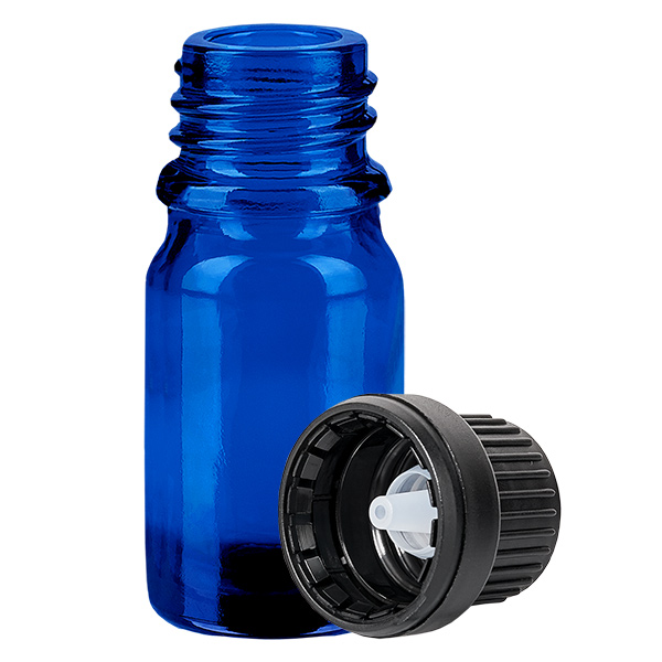 Butelka z zakraplaczem 5 ml 2 mm czarna OV BlueLine UT18/5