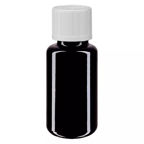 Butelka apteczna viol. 20ml zakrętka biała KiSi St Butelka apteczna viol. 20ml zakrętka biała KiSi St