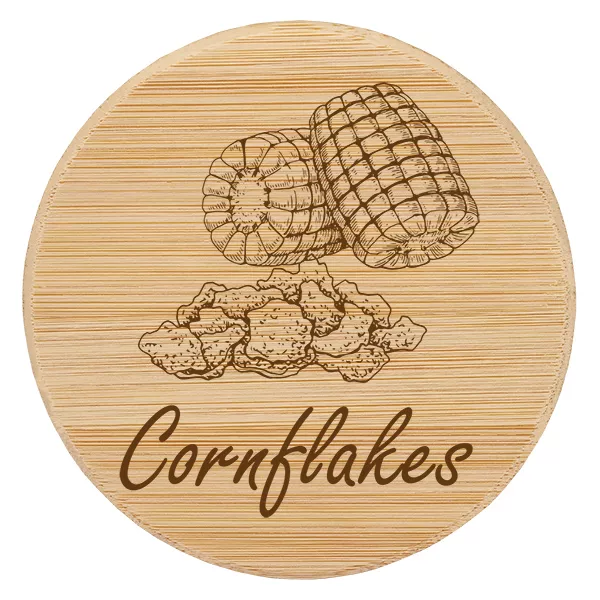 Drewniana pokrywka „Cornflakes” do WECK RR100 Drewniana pokrywka „Cornflakes” do WECK RR100