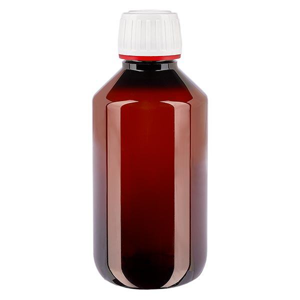 Butelka PET 200 ml z białymi drobnymi rowkami OV Butelka PET 200 ml z białymi drobnymi rowkami OV