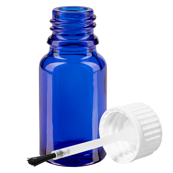 Butelka z pędzelkiem 10 ml biała STD BlueLine UT18/10