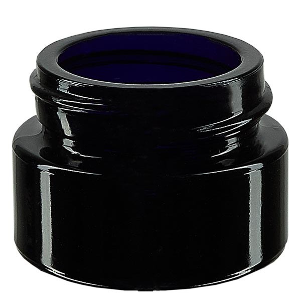 Słoiczek kosmetyczny z fioletowego szkła 15 ml, bez pokrywki Słoiczek kosmetyczny z fioletowego szkła 15 ml, bez pokrywki
