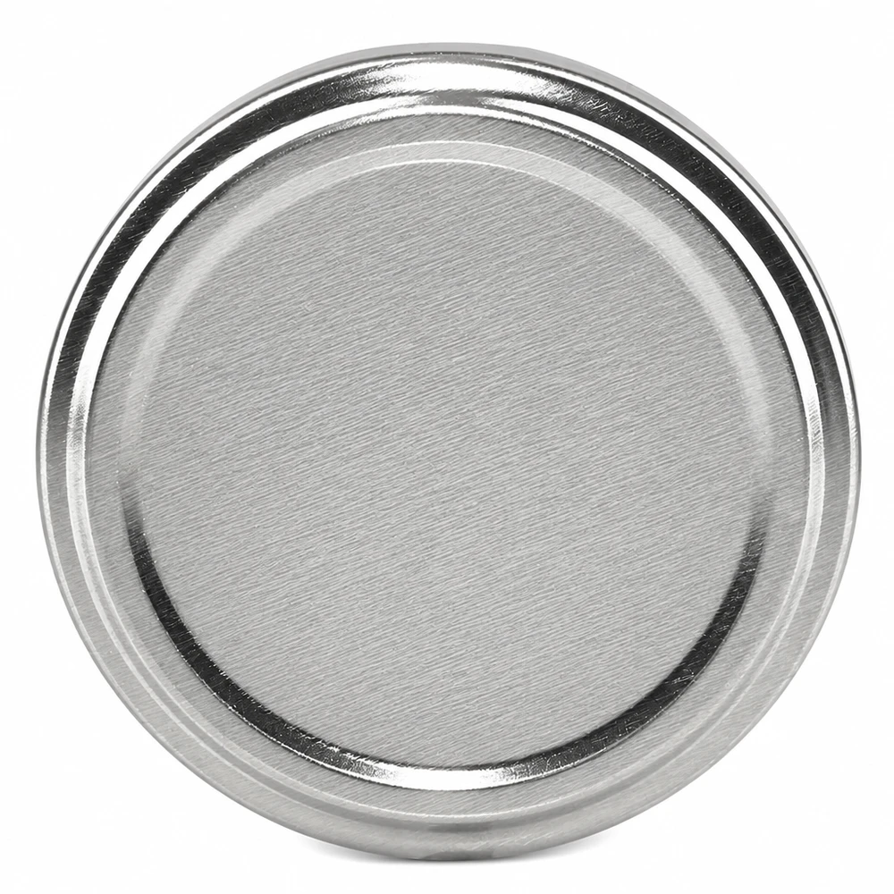 Pokrywka BasicSeal 58 mm, srebrna, TO58, zamknięcie typu UniTwist Twist-Off do słoików do wekowania