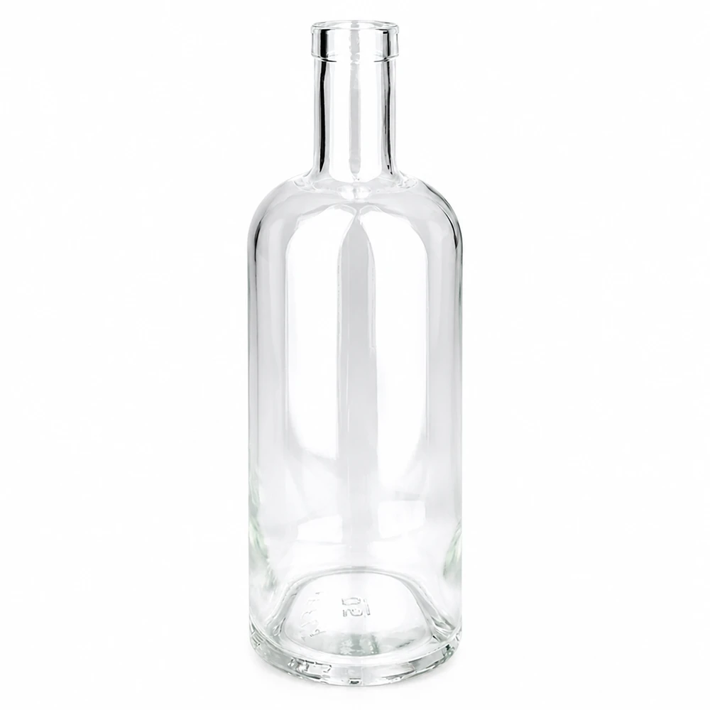 750ml szklana butelka Emma przezroczysta bez zakrętki UNiTWIST pusta butelka na alkohol butelka na likier przezroczysta