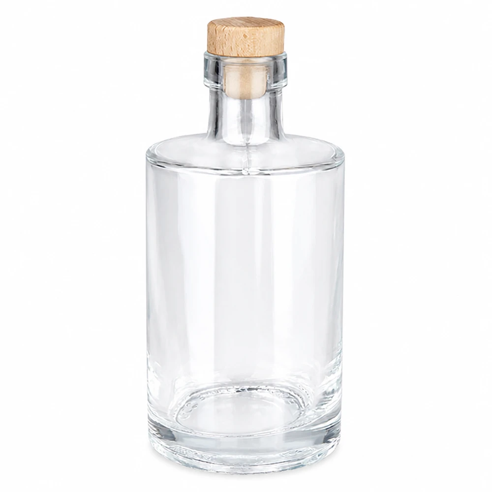 Butelka szklana 350 ml Galileo z drewnianym korkiem UNiTWIST®