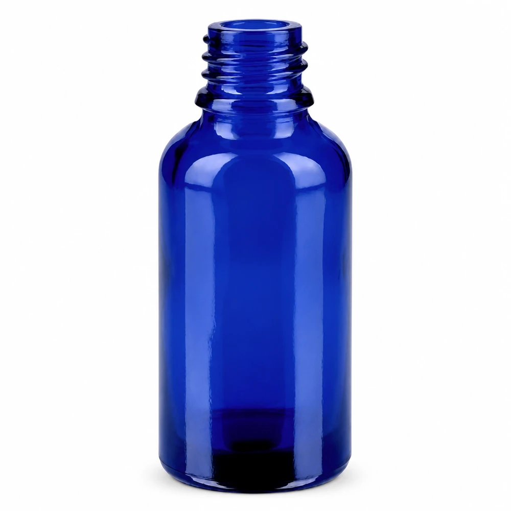 Butelka 30 ml 11 mm SV biała STD BlueLine UT18/30 Niebieska butelka farmaceutyczna 30 ml z gwintem 11 mm do zastosowań farmaceutycznych i leków