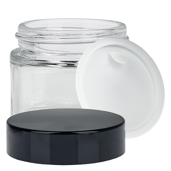 Szklany słoik 60 ml przezroczysty z pokrywką UNiTWIST Szklany słoik 60 ml przezroczysty z pokrywką UNiTWIST