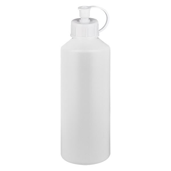 Butelka apteczna HDPE 100ml z zakrętką, z rozpylaczem Butelka apteczna HDPE 100ml z zakrętką, z rozpylaczem