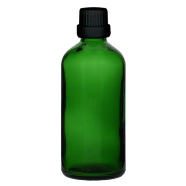 Butelka apteczna zielona 100ml kroplówka v. Pr 2mm czarny OV Butelka apteczna zielona 100ml kroplówka v. Pr 2mm czarny OV