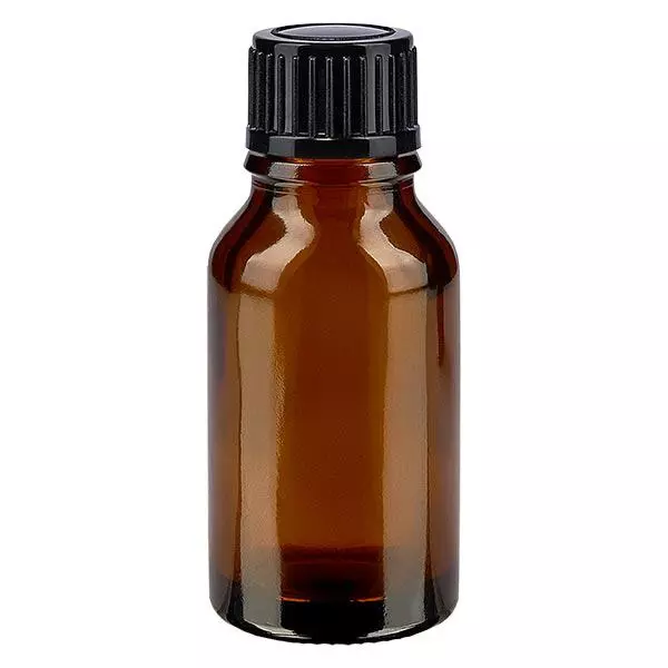 Butelka apteczna brązowa 30ml drip v. 1mm czarny szt