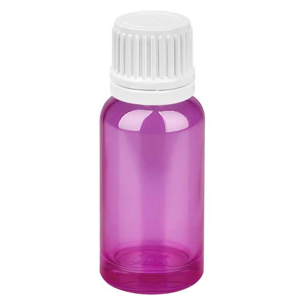 Butelka 20 ml z zakr&#281;tk&#261; 11 mm bia&#322;a Oryginalna zakr&#281;tka PurpleLine UT18/20