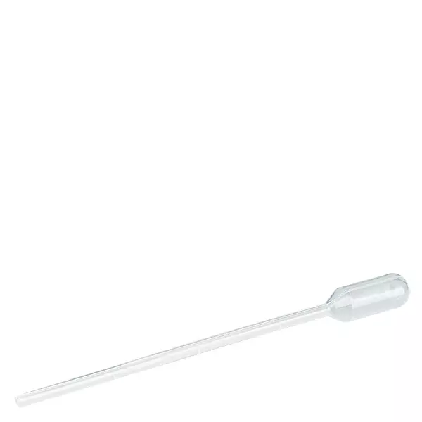 Pipeta transferowa, objętość nominalna: 1 ml, (dł. x szer.): 115 x 10 mm, materiał: LD-PE, przezroczysta, wielkość kropli: 40 µl - 50 µl, podziałka wstrzykiwania do 0,3 ml, 500 sztuk/karton