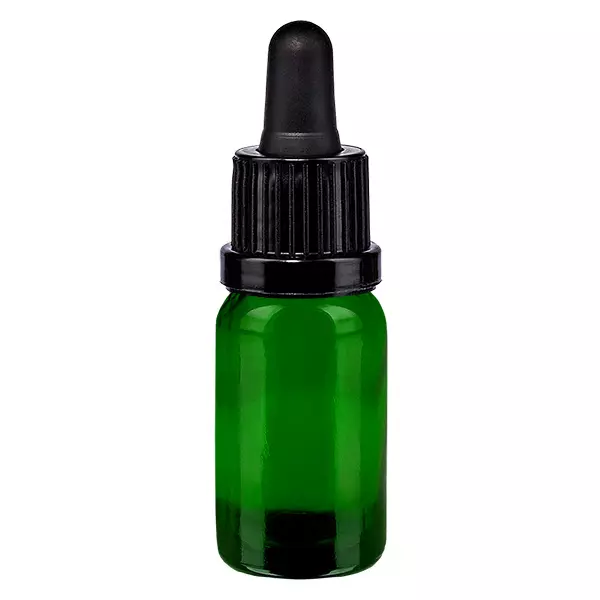 Butelka do leków płynnych 10 ml, czarna OV GreenLine UT18/10