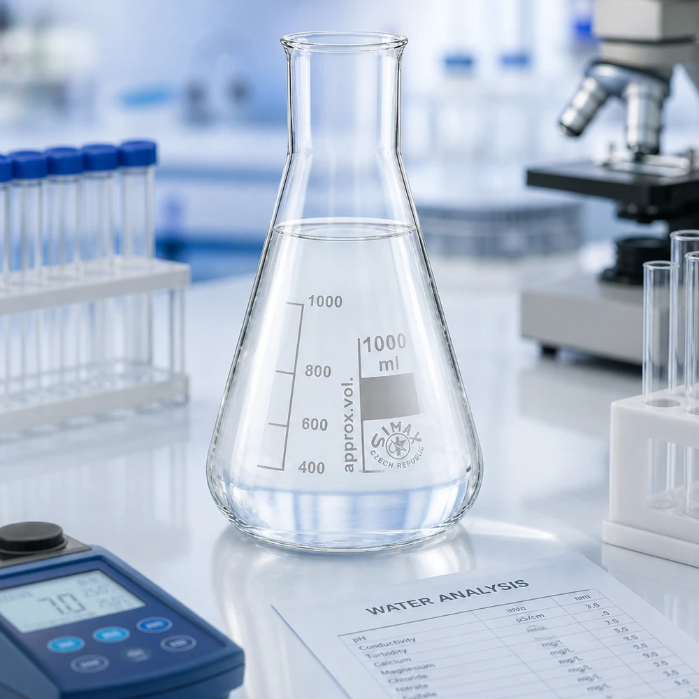 Kolba Erlenmeyera z szeroką szyjką 1000 ml Kolba Erlenmeyera z szeroką szyjką 1000 ml