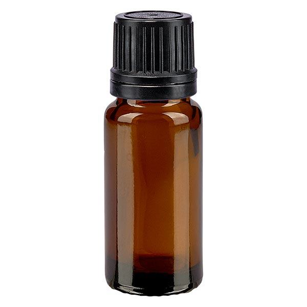 Butelka apteczna brązowa 10ml drip v. Pr. 1mm czarny OV Butelka apteczna brązowa 10ml drip v. Pr. 1mm czarny OV