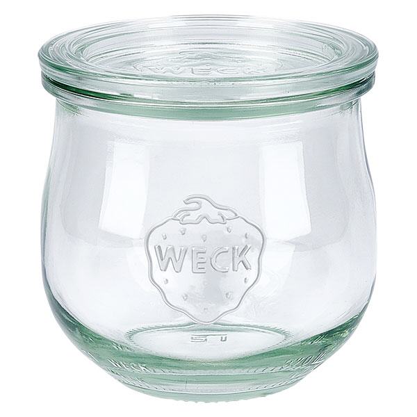 Słoik tulipan o pojemności 370 ml ze szklaną pokrywką WECK RR80 WECK słoik na tulipany 370ml ze szklaną pokrywką RR80 przezroczysty słoik do konserwowania i przechowywania