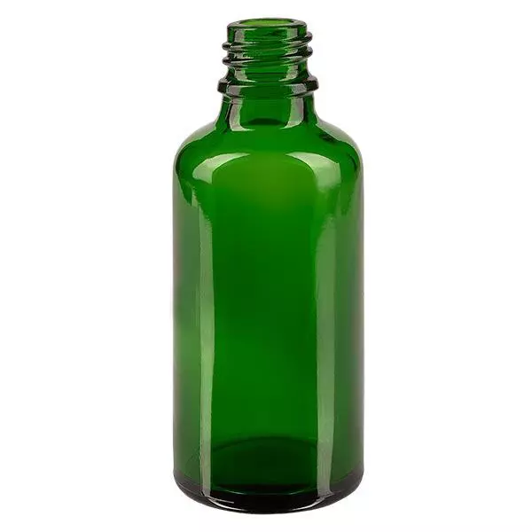 Butelka z zakraplaczem 50 ml DIN 18 ZIELONE SZKŁO Butelka z zakraplaczem 50 ml DIN 18 ZIELONE SZKŁO