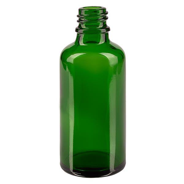 Butelka z zakraplaczem 50 ml DIN 18 ZIELONE SZKŁO Butelka z zakraplaczem 50 ml DIN 18 ZIELONE SZKŁO