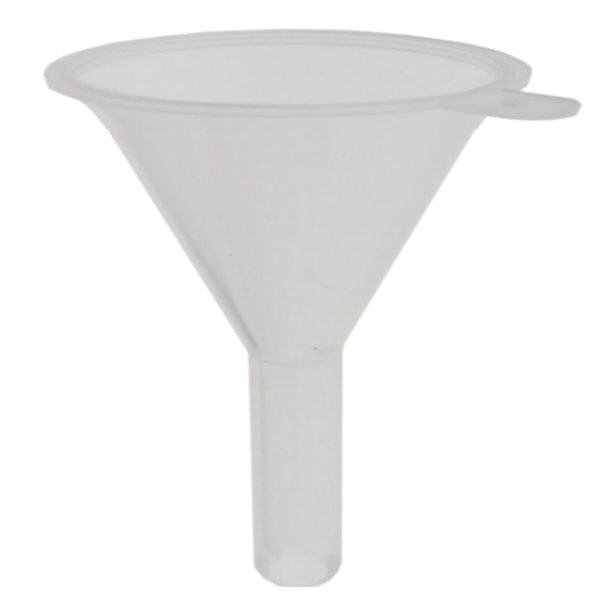 Mini plastikowy lejek, przezroczysty